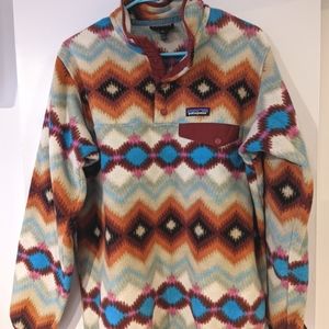 Patagonia Synchilla timber twist cinder red